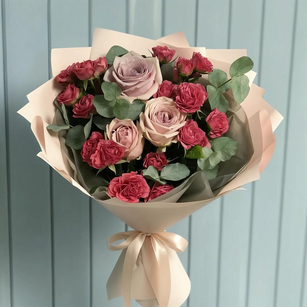 Букет цветов из: Гвоздики и Розы в Усмани