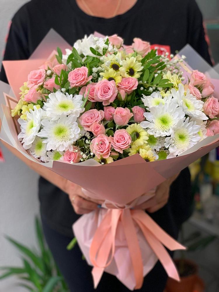 Букет цветов из: Розы и Хризантемы в Усмани
