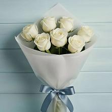 Букет 7 Белых роз Эдлесс Лав #REPLACE_PRED# Усмани