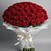 Букет 101 Красная роза Блэк Мэджик в Усмани