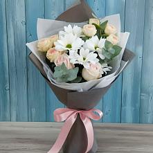 Букет цветов из:  Хризантемы и Розы в Усмани