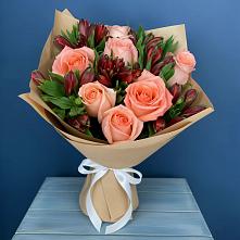 Букет цветов из:  Розы и Альстромерии #REPLACE_PRED# Усмани