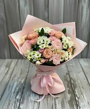 Букет цветов из:  Гвоздики, Розы и Хризантемы в Усмани