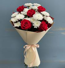 Букет цветов из:  Розы и Хризантемы в Усмани