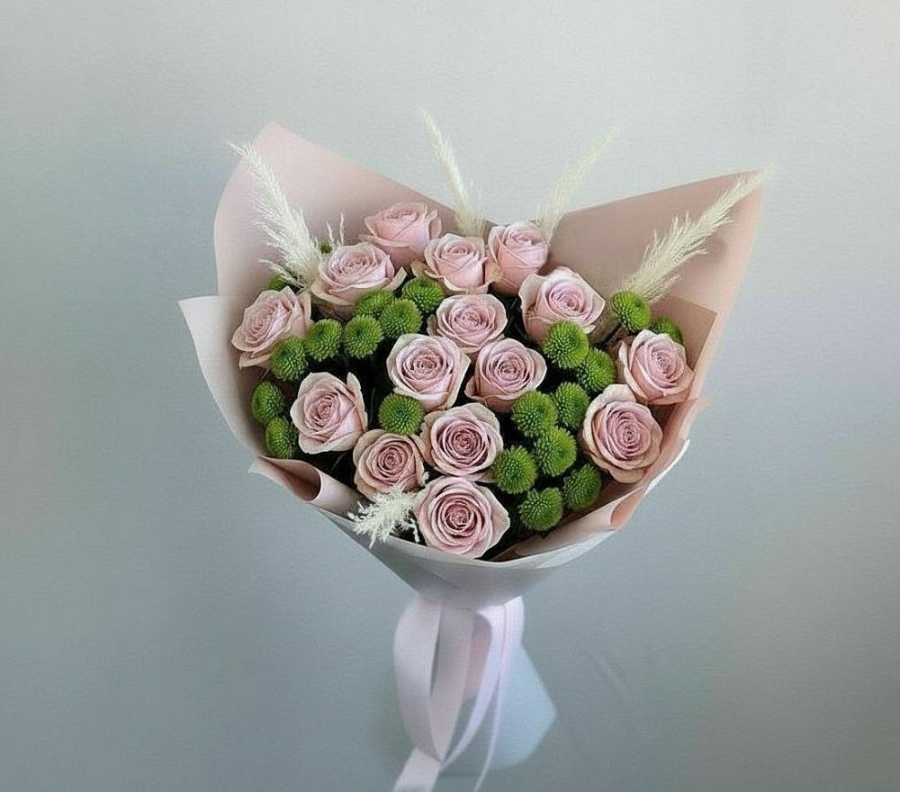 Букет цветов из: Розы и Хризантемы в Усмани