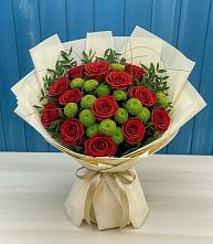 Букет цветов из:  Розы и Хризантемы в Усмани