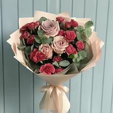 Букет цветов из:  Гвоздики и Розы в Усмани