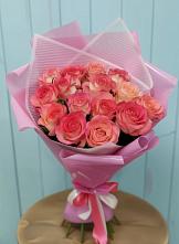 Букет 15 Розовых роз Равель в Усмани