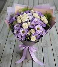 Букет цветов из:  Хризантемы и Розы в Усмани