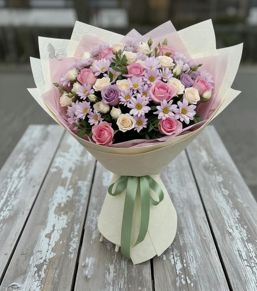 Букет цветов из: Розы и Хризантемы в Усмани